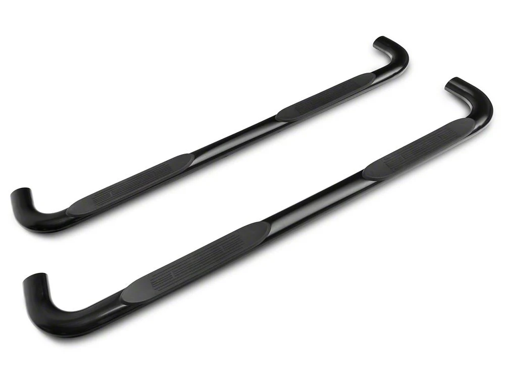 RedRock 4-Inch Oval Bent End Side Step Bars; Black (19-25 Silverado 1500 Crew Cab) - Image 6