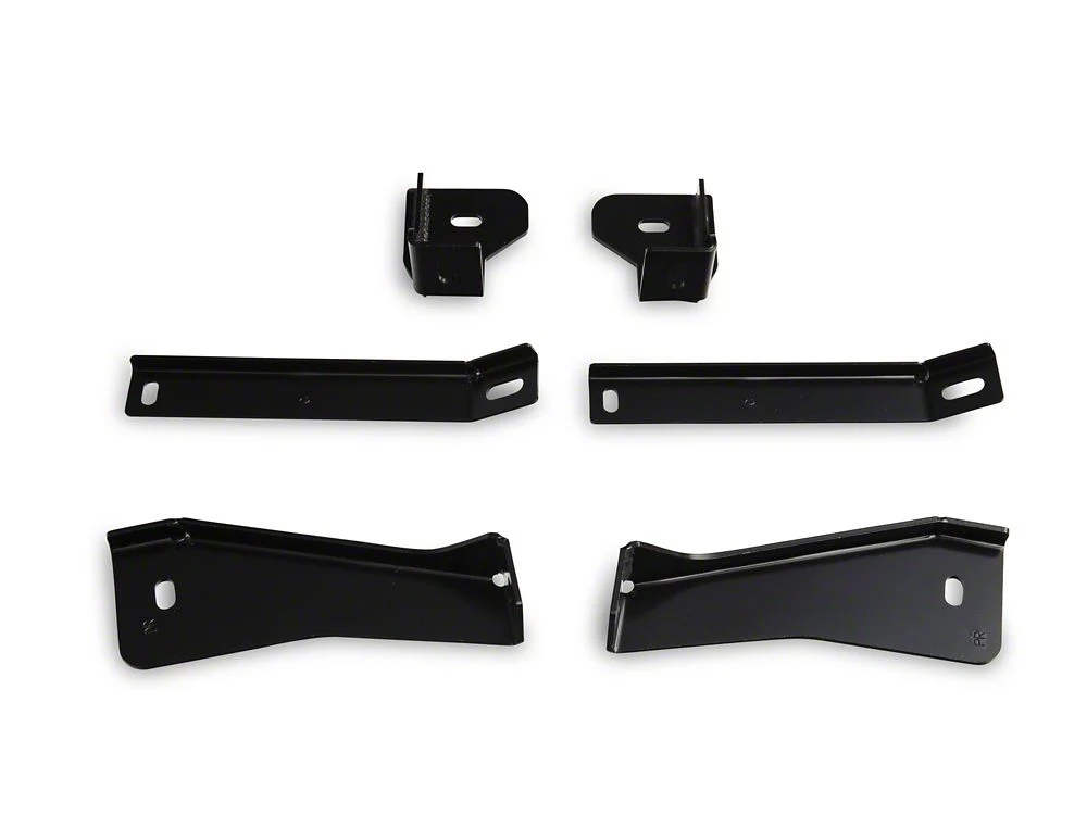 RedRock 4-Inch Oval Bent End Side Step Bars; Black (20-25 Sierra 3500 HD Crew Cab) - Image 6