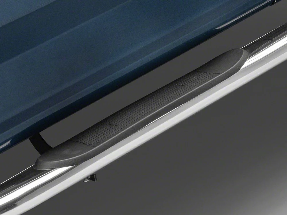 RedRock 4-Inch Oval Bent End Side Step Bars; Stainless Steel (17-25 F-350 Super Duty SuperCrew) - Image 4