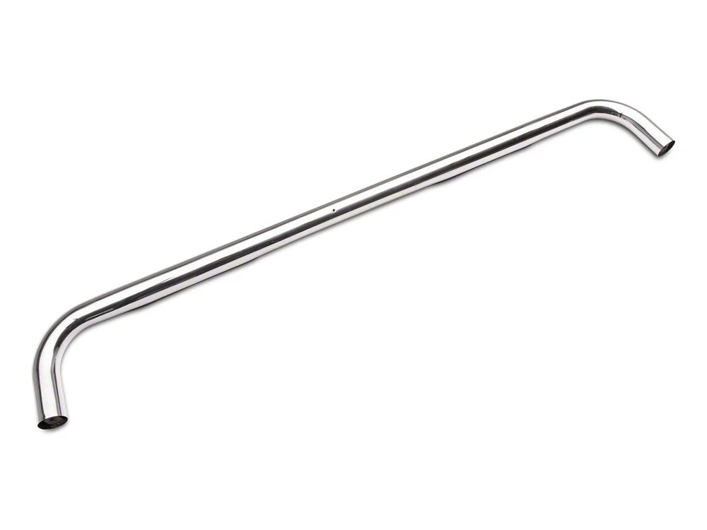 RedRock 4-Inch Oval Bent End Side Step Bars; Stainless Steel (20-25 Sierra 2500 HD Double Cab) - Image 3