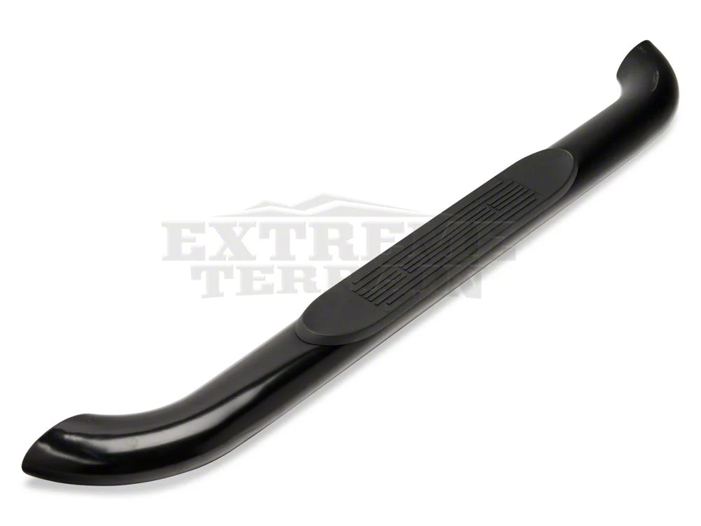 RedRock 4-Inch Oval Curved Side Step Bars; Semi-Gloss Black (07-18 Jeep Wrangler JK 2-Door) - Image 12