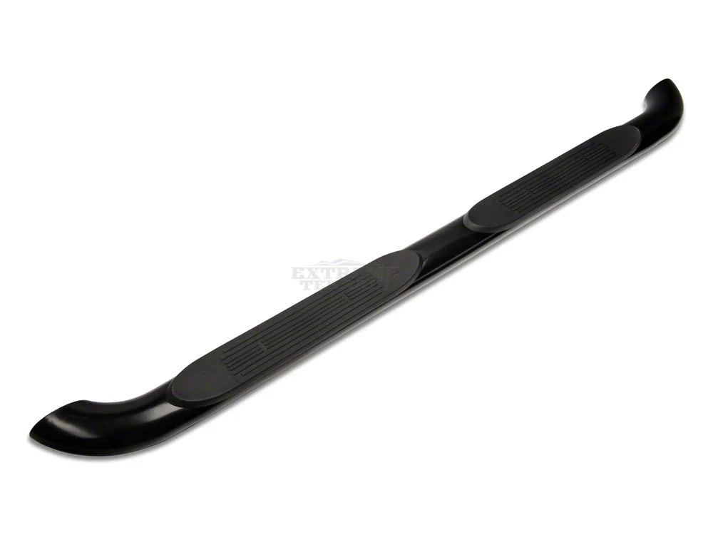 RedRock 4-Inch Oval Curved Side Step Bars; Semi-Gloss Black (07-18 Jeep Wrangler JK 4-Door) - Image 12