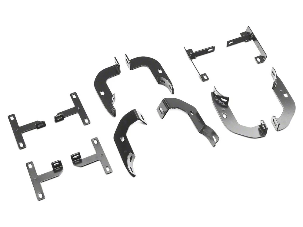 RedRock 4-Inch Oval Curved Side Step Bars; Semi-Gloss Black (18-25 Jeep Wrangler JL 4-Door) - Image 9