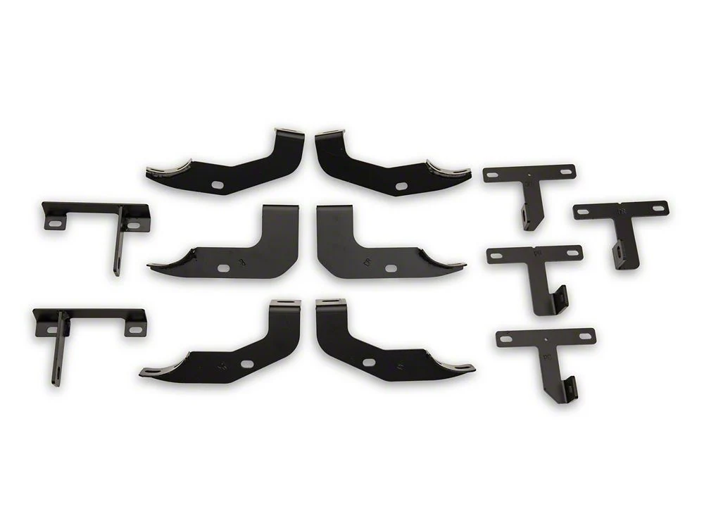 RedRock 4-Inch Oval Curved Side Step Bars; Semi-Gloss Black (20-25 Jeep Gladiator JT) - Image 9
