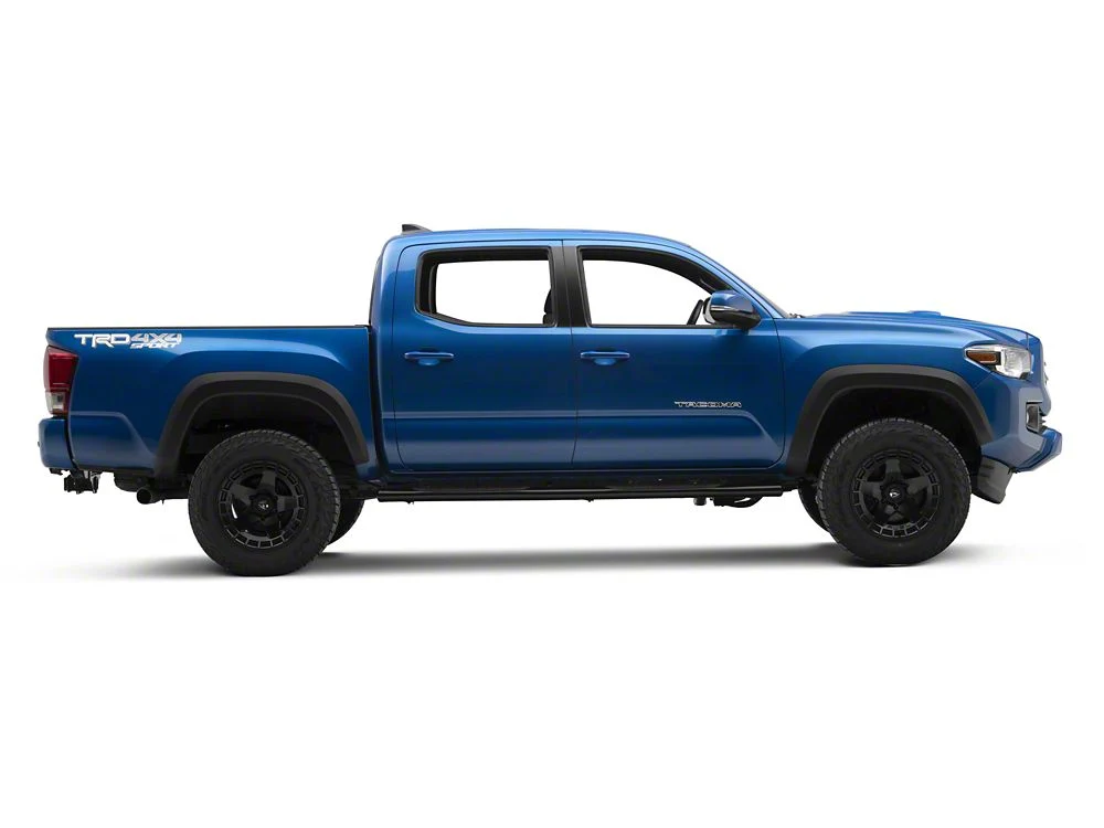 RedRock 4-Inch Oval Straight End Side Step Bars; Black (05-23 Tacoma Double Cab) - Image 10