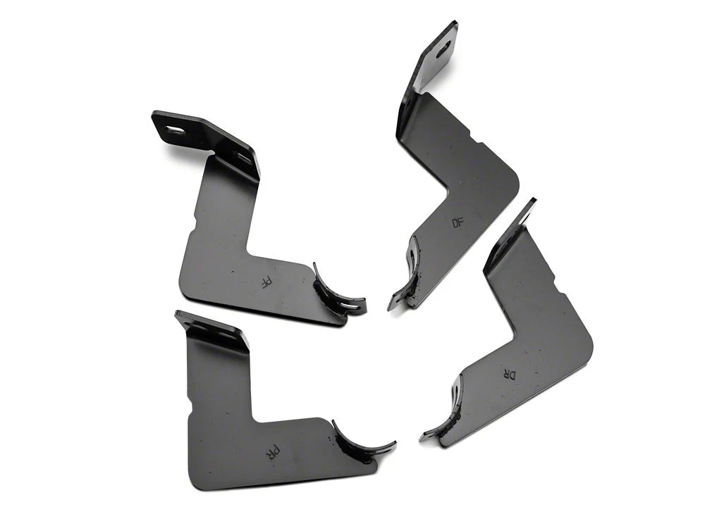 RedRock 4-Inch Oval Straight End Side Step Bars; Black (05-23 Tacoma Double Cab) - Image 9