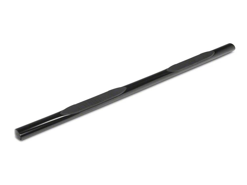 RedRock 4-Inch Oval Straight End Side Step Bars; Black (17-25 F-250 Super Duty SuperCrew) - Image 3
