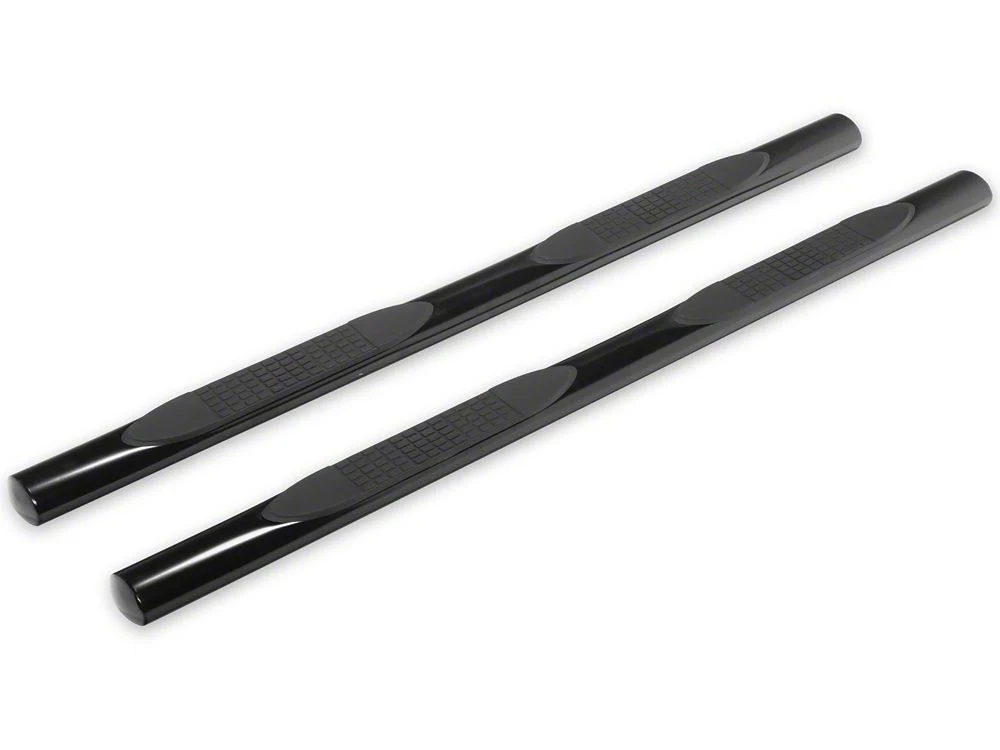RedRock 4-Inch Oval Straight End Side Step Bars; Black (19-25 RAM 1500 Quad Cab) - Image 2