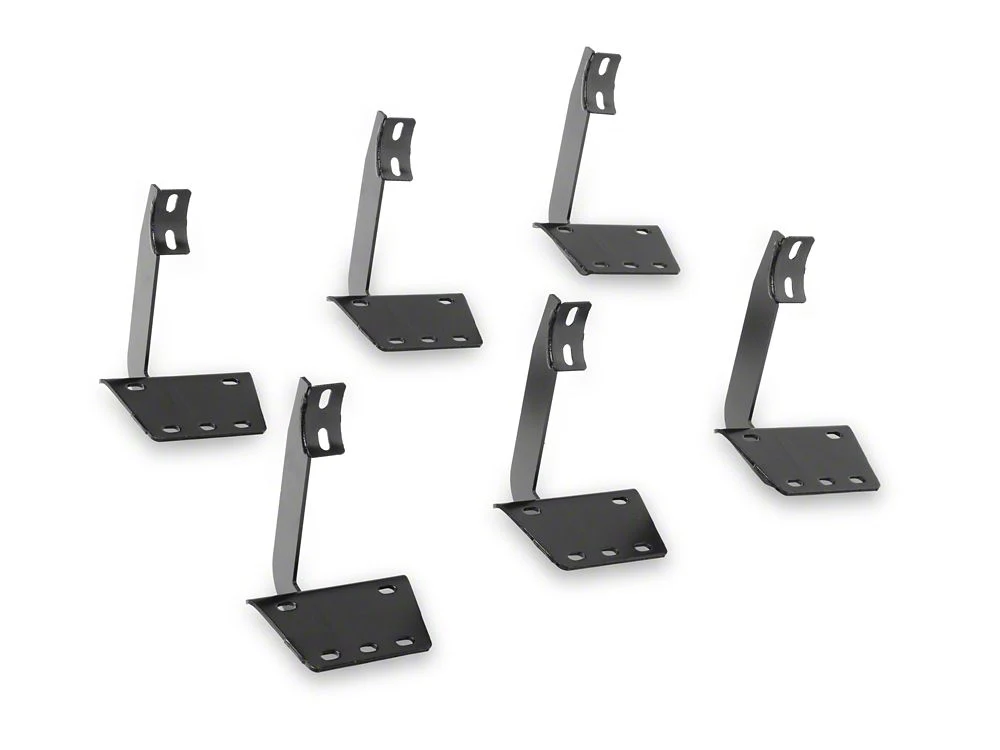 RedRock 4-Inch Oval Straight End Side Step Bars; Black (19-25 RAM 1500 Quad Cab) - Image 5