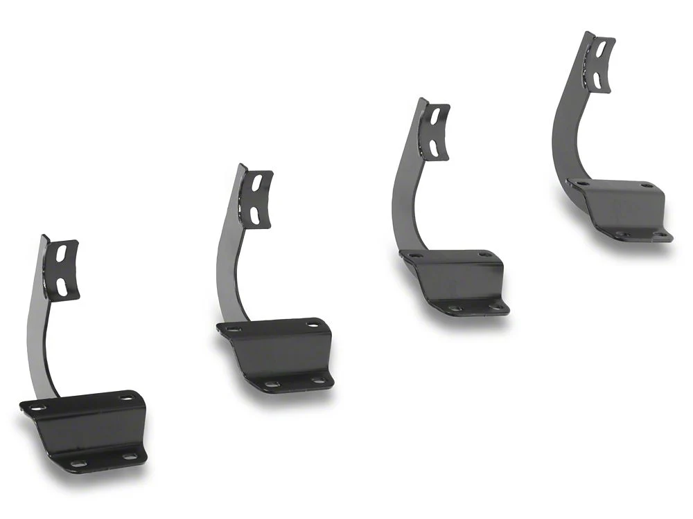 RedRock 4-Inch Oval Straight End Side Step Bars; Stainless Steel (17-25 F-350 Super Duty SuperCab) - Image 5