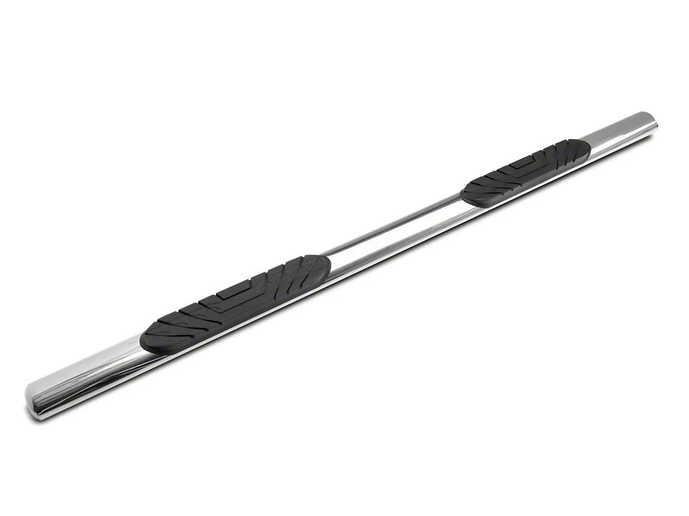 RedRock 4-Inch Oval Straight End Side Step Bars; Stainless Steel (20-25 Sierra 2500 HD Crew Cab) - Image 4