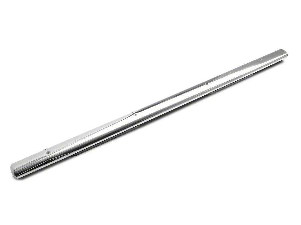 RedRock 4-Inch Oval Straight End Side Step Bars; Stainless Steel (20-25 Silverado 3500 HD Crew Cab) - Image 5