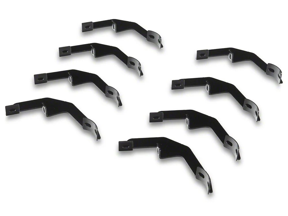 RedRock 4-Inch Oval Straight Side Step Bars; Black (19-25 Silverado 1500 Crew Cab) - Image 6