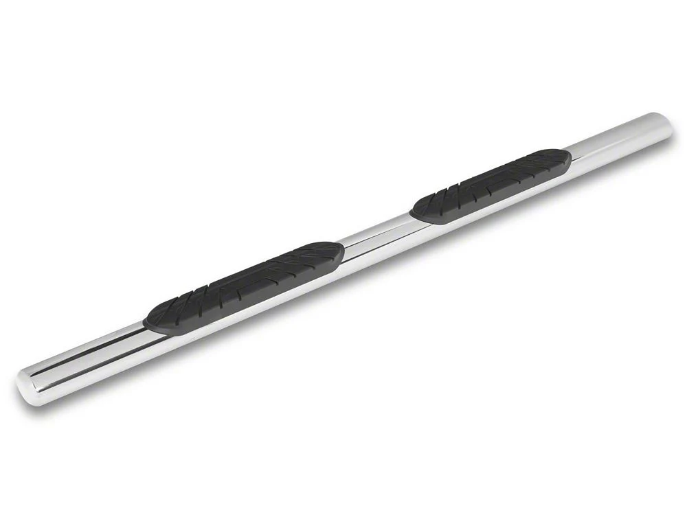 RedRock 4-Inch Oval Straight Side Step Bars; Stainless Steel (15-25 F-150 SuperCab) - Image 3