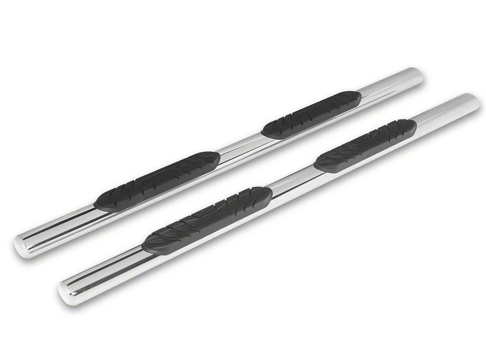 RedRock 4-Inch Oval Straight Side Step Bars; Stainless Steel (17-25 F-350 Super Duty SuperCab) - Image 2