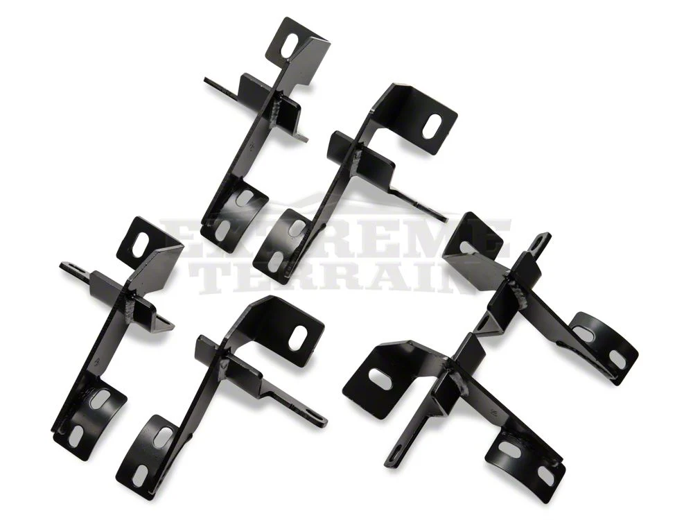 RedRock 4-Inch Oval Straight Side Step Bars; Textured Black (07-18 Jeep Wrangler JK 4-Door) - Image 10