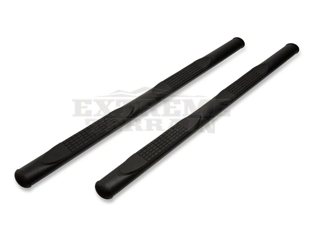 RedRock 4-Inch Oval Straight Side Step Bars; Textured Black (07-18 Jeep Wrangler JK 4-Door) - Image 16