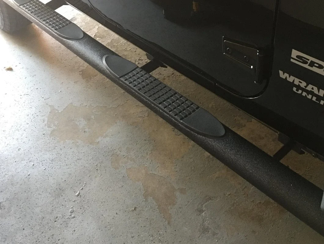 RedRock 4-Inch Oval Straight Side Step Bars; Textured Black (07-18 Jeep Wrangler JK 4-Door) - Image 22