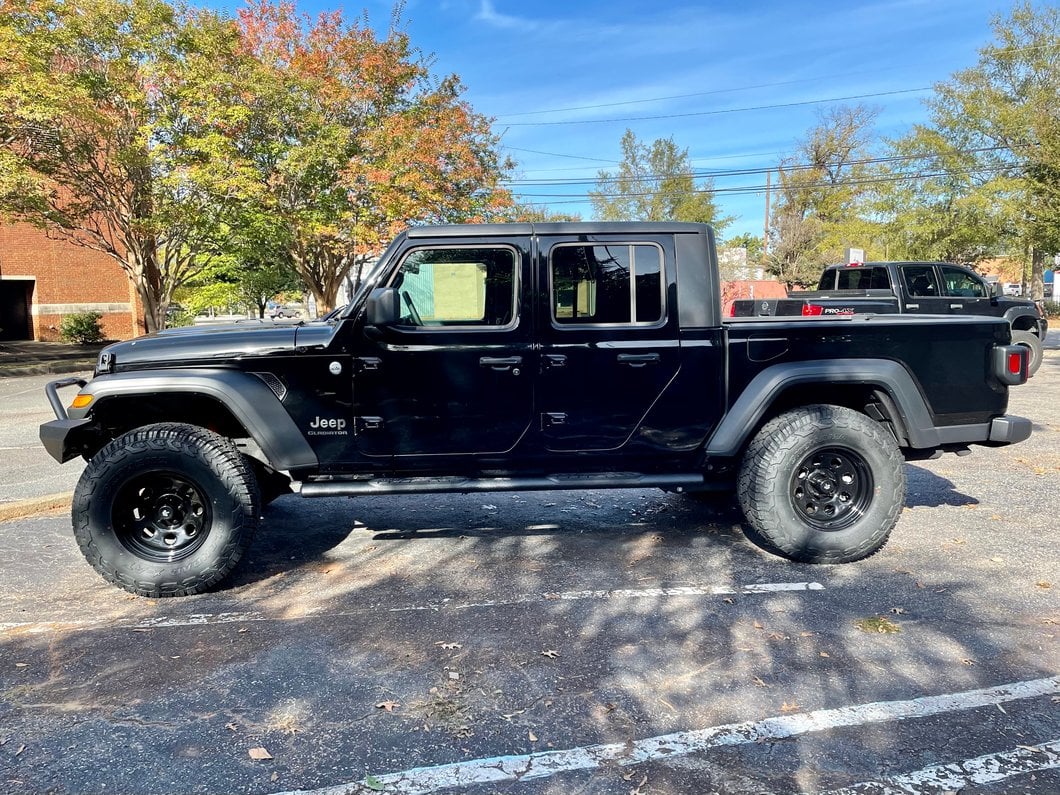 RedRock 4-Inch Oval Straight Side Step Bars; Textured Black (20-25 Jeep Gladiator JT) - Image 13