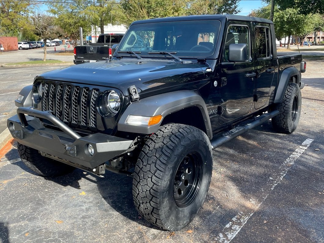 RedRock 4-Inch Oval Straight Side Step Bars; Textured Black (20-25 Jeep Gladiator JT) - Image 17