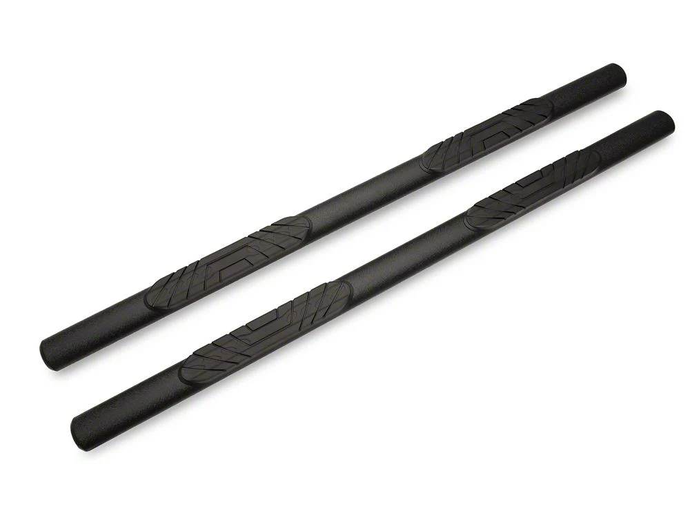 RedRock 4-Inch Oval Straight Side Step Bars; Textured Black (20-25 Jeep Gladiator JT) - Image 6