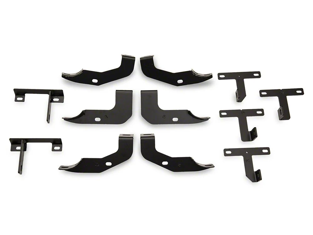RedRock 4-Inch Oval Straight Side Step Bars; Textured Black (20-25 Jeep Gladiator JT) - Image 9
