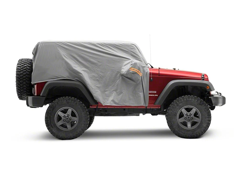 RedRock 4-Layer Breathable Cab Cover; Gray (07-18 Jeep Wrangler JK 2-Door) - Image 5
