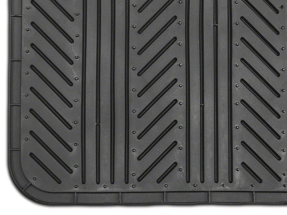 RedRock 4-Piece All-Weather Floor Mats; Black (Universal; Some Adaptation May Be Required) - Image 6