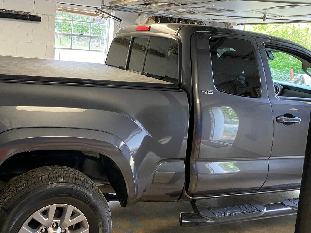 RedRock 5-Inch Oval Bent End Side Step Bars; Black (05-23 Tacoma Access Cab) - Image 13