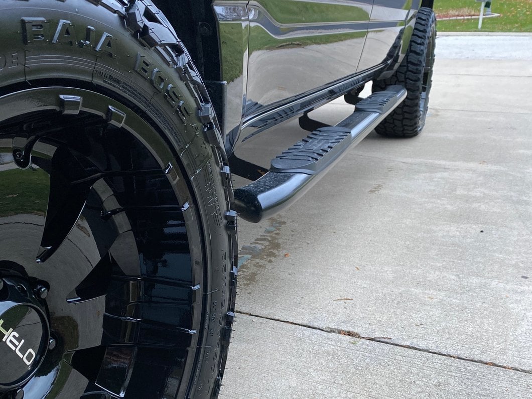RedRock 5-Inch Oval Bent End Side Step Bars; Black (19-25 RAM 1500 Crew Cab) - Image 15