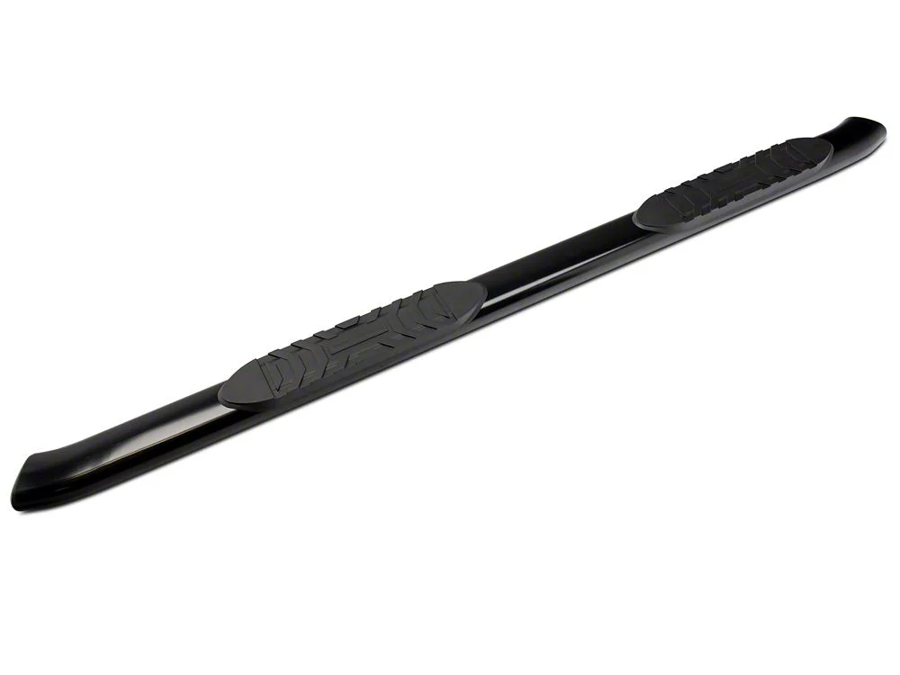 RedRock 5-Inch Oval Bent End Side Step Bars; Black (19-25 RAM 1500 Crew Cab) - Image 3