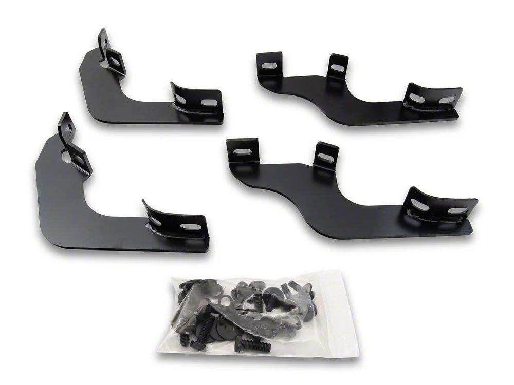 RedRock 5-Inch Oval Bent End Side Step Bars; Black (21-25 Bronco 2-Door) - Image 6