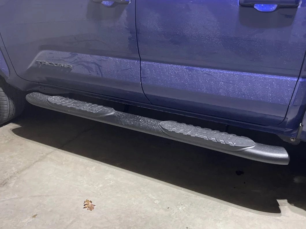 RedRock 5-Inch Oval Bent End Side Step Bars; Fine Texture Black (24-25 Tacoma Double Cab) - Image 11