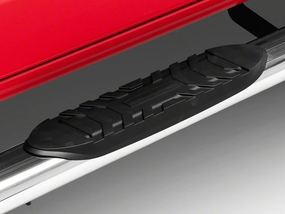 RedRock 5-Inch Oval Bent End Side Step Bars; Stainless Steel (19-25 RAM 1500 Crew Cab) - Image 2