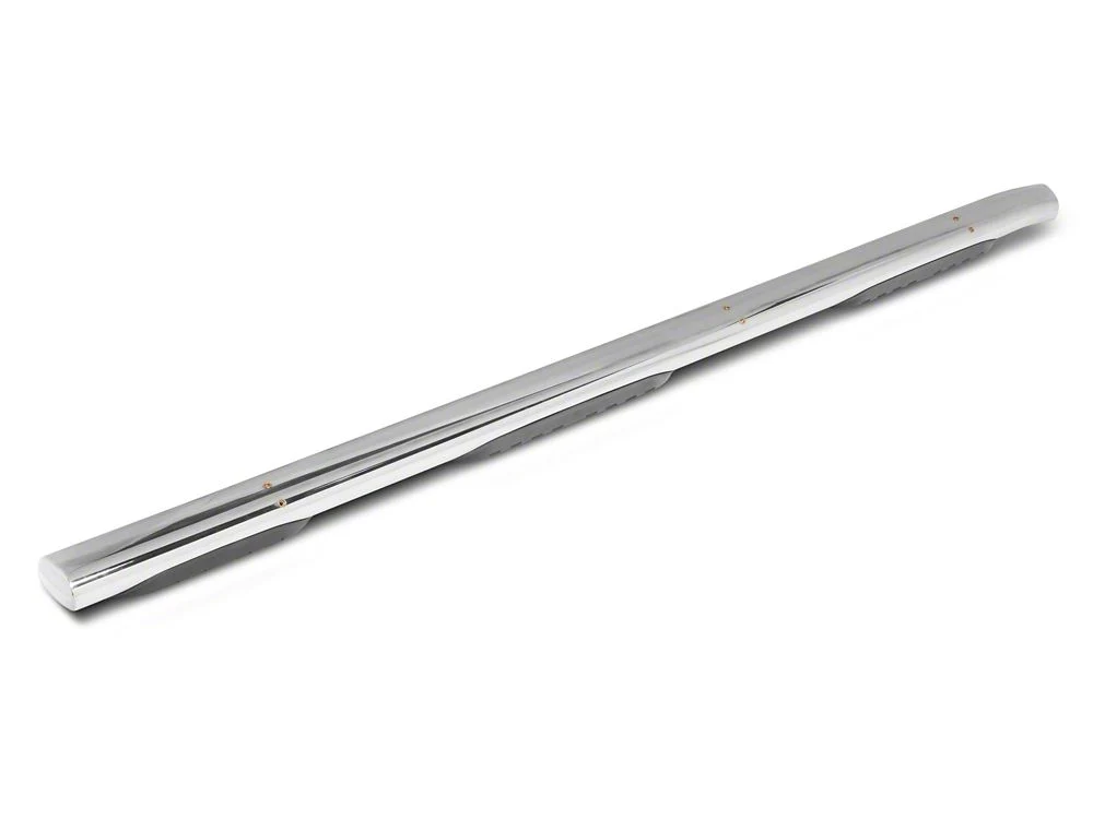 RedRock 5-Inch Oval Bent End Wheel to Wheel Side Step Bars; Stainless Steel (19-25 RAM 1500 Crew Cab w/ 5.7-Foot Box) - Image 5