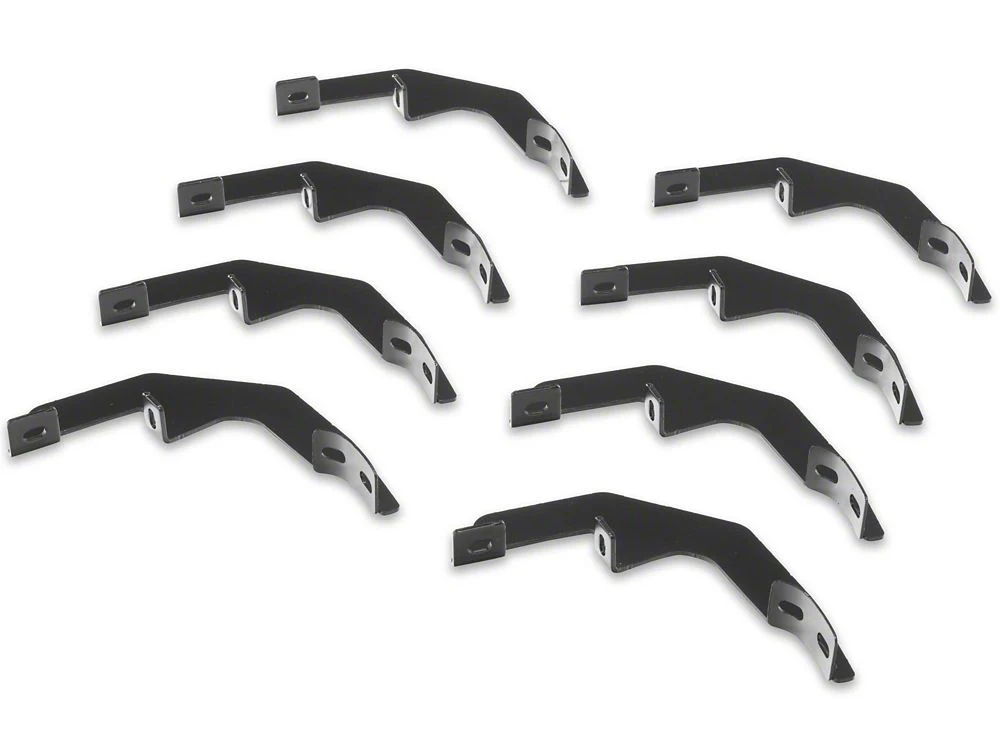 RedRock 5-Inch Oval Bent Wheel to Wheel Side Step Bars; Black (19-25 Silverado 1500 Crew Cab w/ 6.50-Foot Standard Box) - Image 6