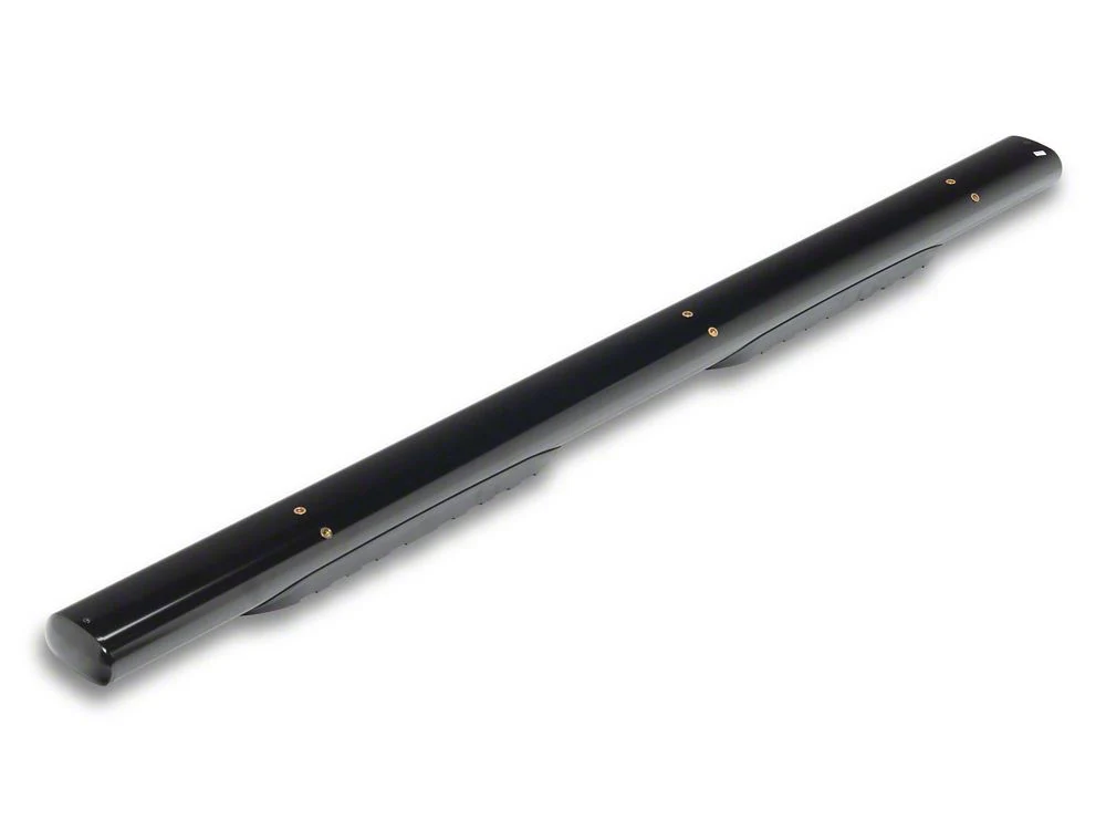 RedRock 5-Inch Oval Straight End Side Step Bars; Black (19-25 RAM 1500 Quad Cab) - Image 4