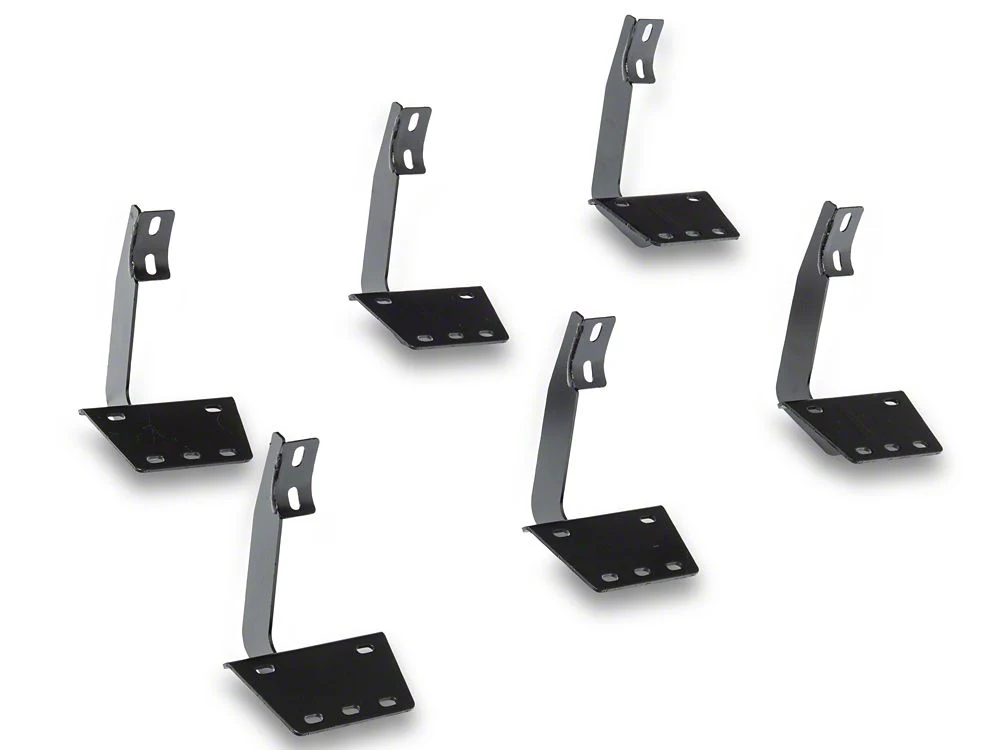 RedRock 5-Inch Oval Straight End Side Step Bars; Black (19-25 RAM 1500 Quad Cab) - Image 5