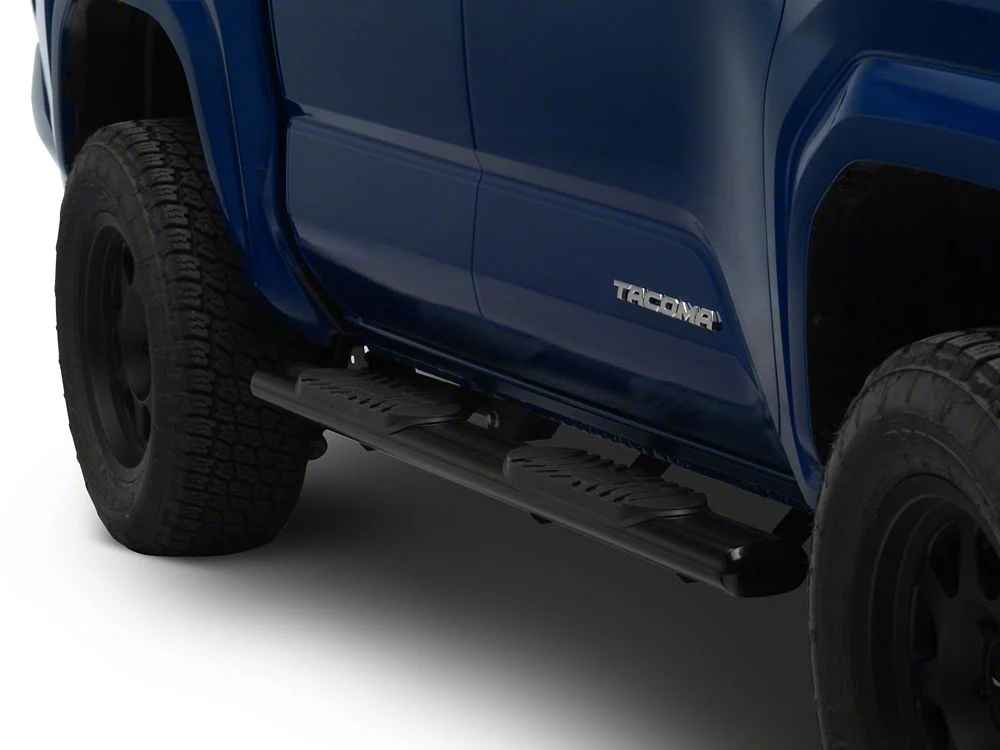 RedRock 5-Inch Oval Straight End Side Step Bars; Black (24-25 Tacoma Double Cab) - Image 7