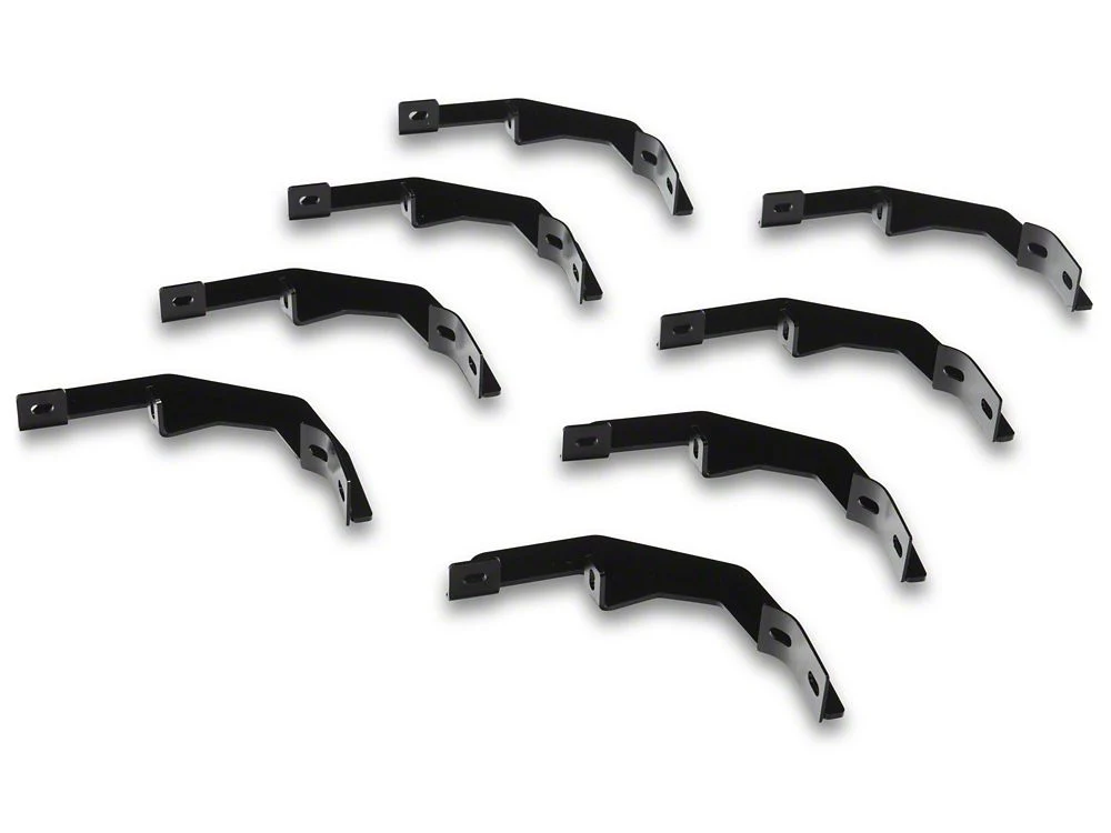 RedRock 6-Inch Oval Bent End Side Step Bars; Black (20-25 Sierra 2500 HD Crew Cab) - Image 5