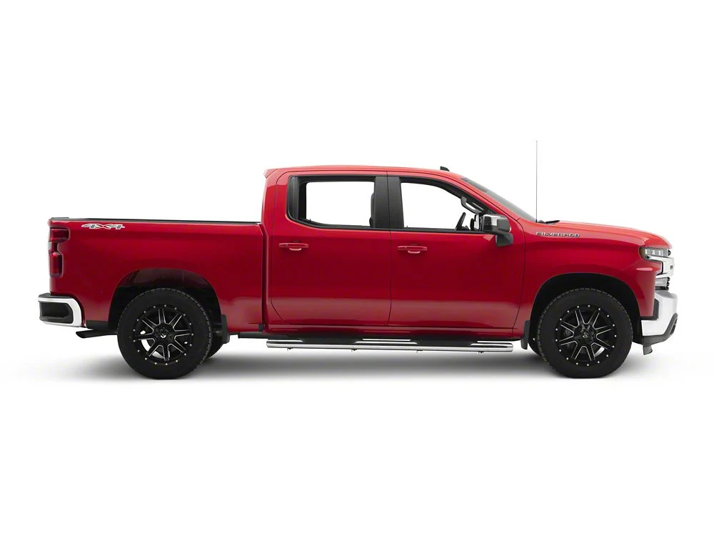 RedRock 6-Inch Oval Bent End Side Step Bars; Stainless Steel (19-25 Silverado 1500 Crew Cab) - Image 10