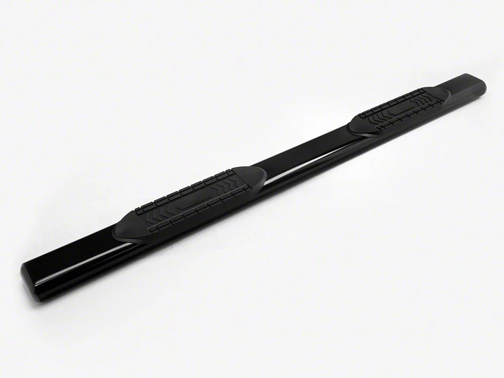 RedRock 6-Inch Oval Straight End Side Step Bars; Black (04-06 Sierra 1500 Crew Cab) - Image 3
