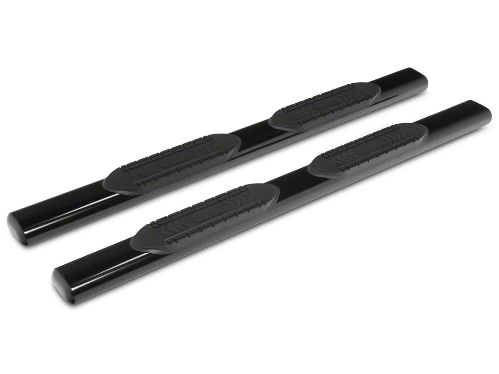 RedRock 6-Inch Oval Straight End Side Step Bars; Black (15-25 F-150 SuperCab) - Image 2