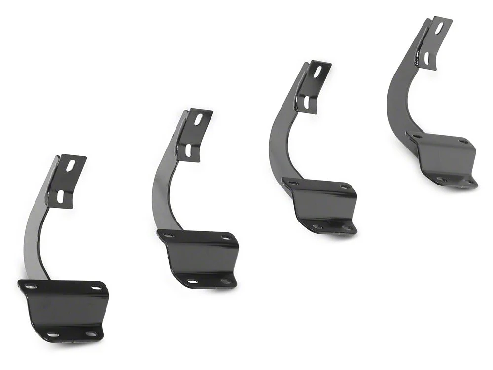 RedRock 6-Inch Oval Straight End Side Step Bars; Black (17-25 F-250 Super Duty SuperCab) - Image 5