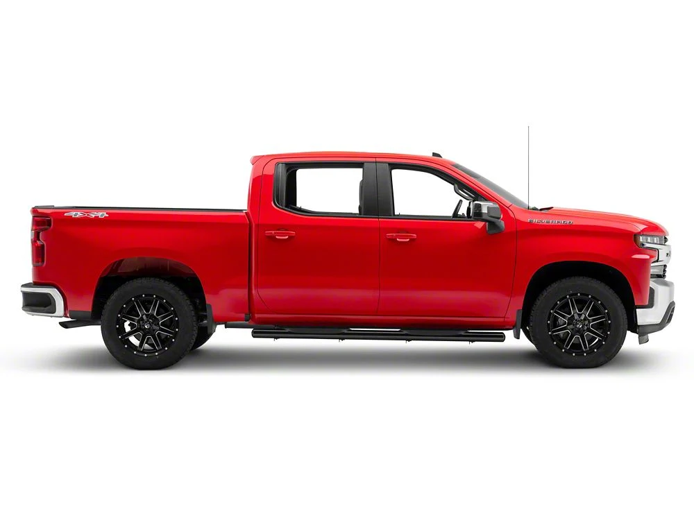 RedRock 6-Inch Oval Straight End Side Step Bars; Black (19-25 Silverado 1500 Crew Cab) - Image 10