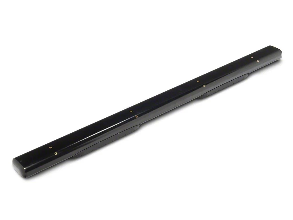 RedRock 6-Inch Oval Straight End Side Step Bars; Black (20-25 Silverado 3500 HD Crew Cab) - Image 4