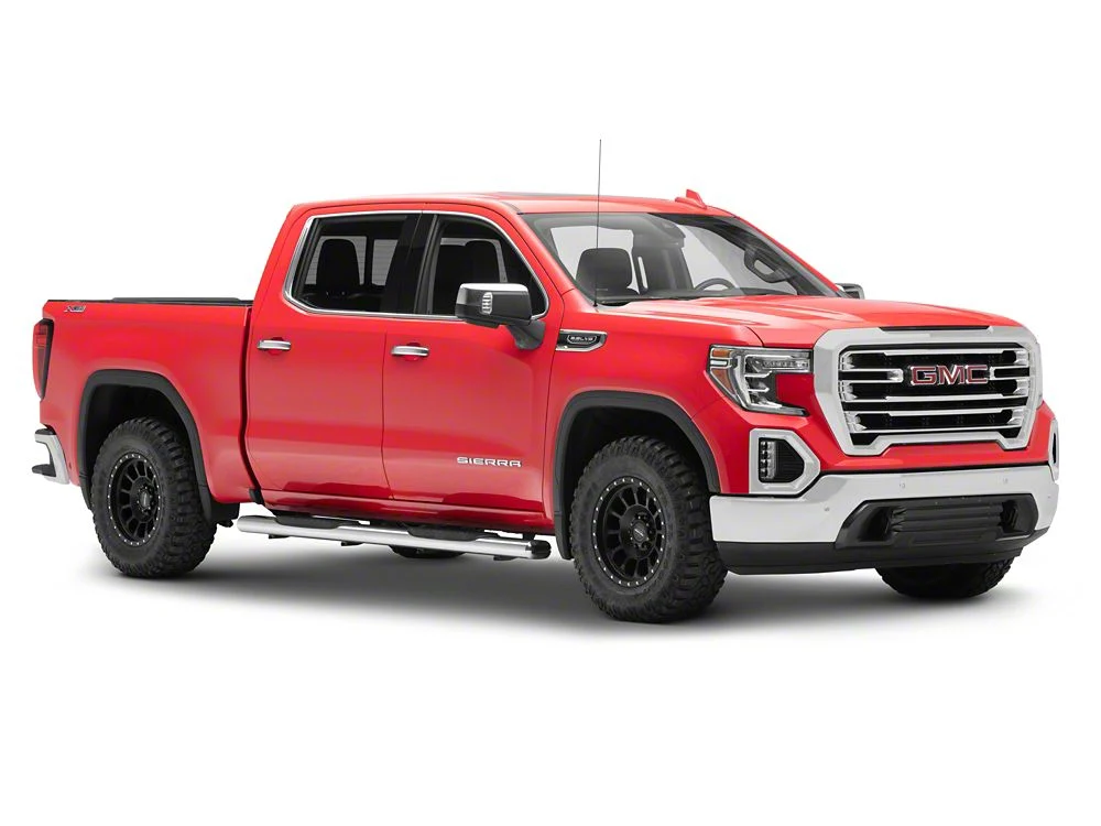 RedRock 6-Inch Oval Straight End Side Step Bars; Stainless Steel (19-25 Sierra 1500 Crew Cab) - Image 9