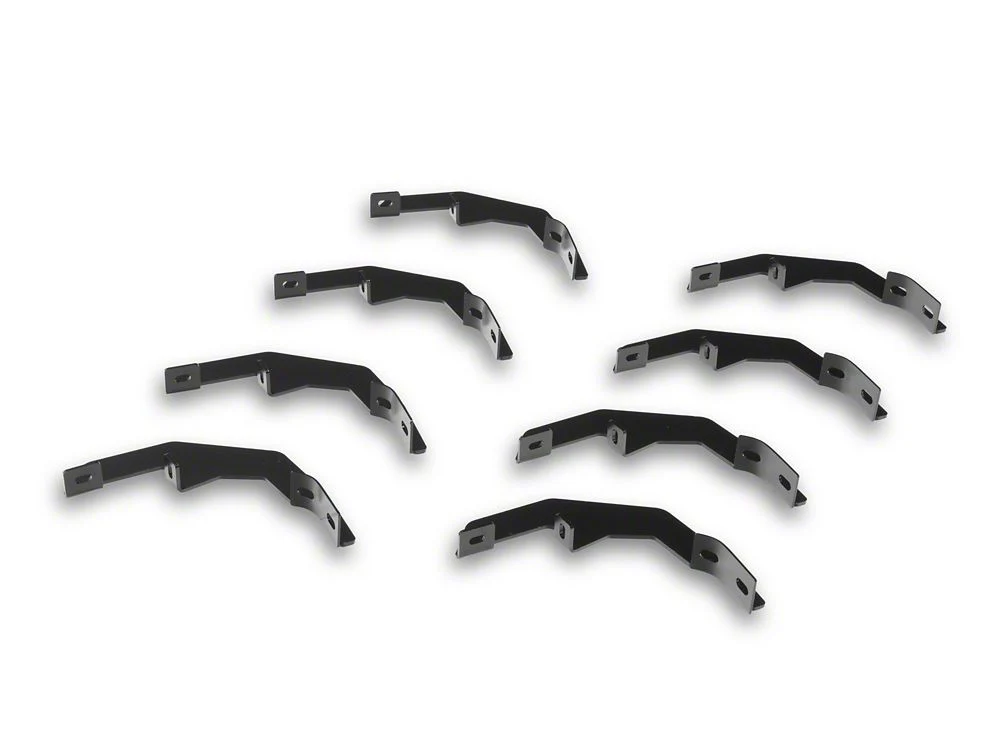 RedRock 6-Inch Oval Straight End Side Step Bars; Stainless Steel (19-25 Silverado 1500 Crew Cab) - Image 6