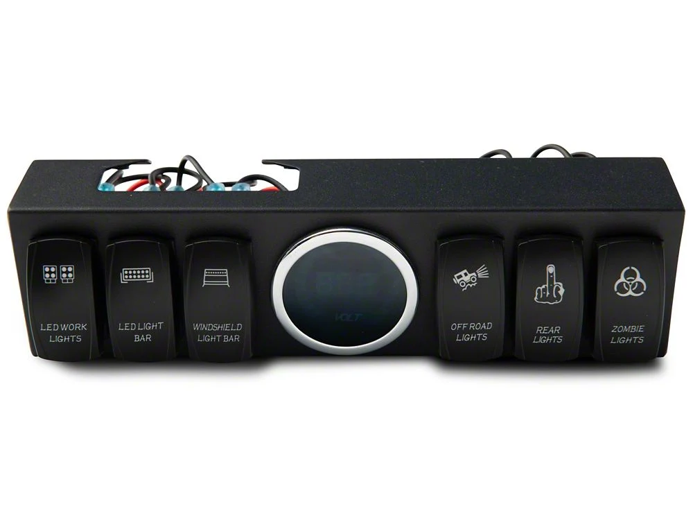 RedRock 6-Switch Control Box with Harness and Digital Voltmeter (07-18 Jeep Wrangler JK) - Image 3