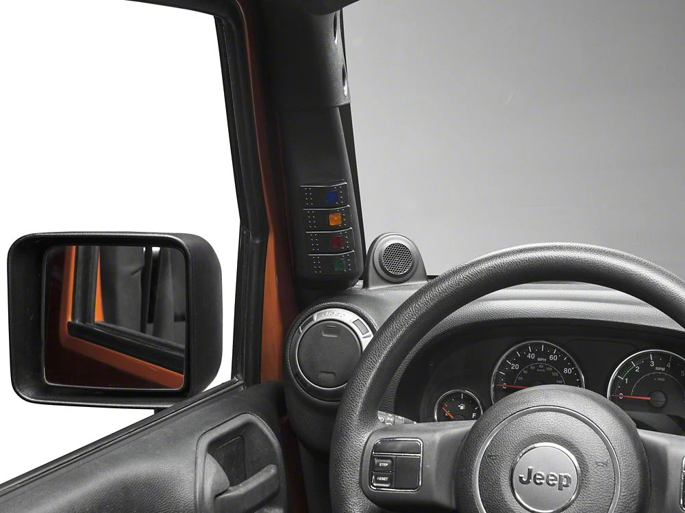 RedRock A-Pillar Switch Panel with Switches (07-18 Jeep Wrangler JK) - Image 3